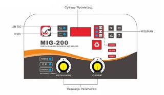 MIG-200 Inverter-Schweißgerät mit und ohne Gas
