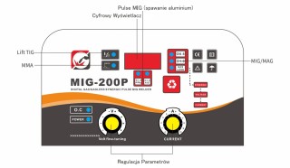 MIG/MAG/MMA MIG-200P Tragbares Inverter-Schweißgerät