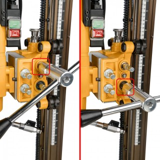 Wiertnica WABROTECH WT350E - poziomice