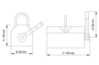 Lasthebemagnet PML-4