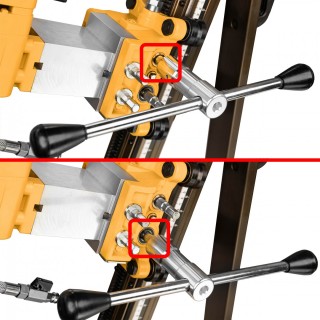 Wiertnica na statywie próżniowym WT506E - uchwyt z rączką